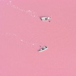 El lago Africano que se vuelve rosa por sus altos niveles de sal 